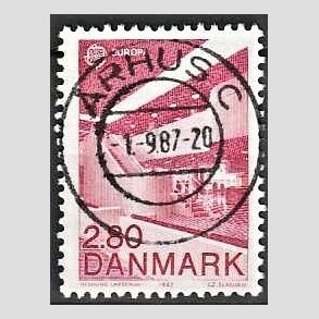 FRIM�RKER DANMARK | 1987 - AFA 882 - Europam�rker - 2,80 Kr. r�d - Pragt Stemplet �rhus C