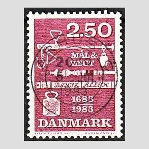 FRIM�RKER DANMARK | 1983 - AFA 780 - M�ling og vejning - 2,50 Kr. r�d - Pragt Stemplet �rhus C