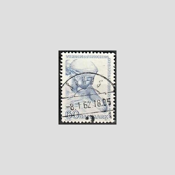 FRIMRKER DANMARK | 1960 - AFA 388 - WHO - 60 re bl - Lux Stemplet