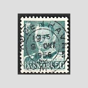 FRIMRKER DANMARK | 1952-53 - AFA 338 - Fr. IX 50 re blgrn - Lux Stemplet