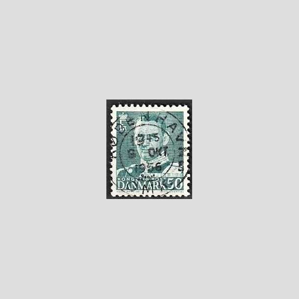 FRIMRKER DANMARK | 1952-53 - AFA 338 - Fr. IX 50 re blgrn - Lux Stemplet