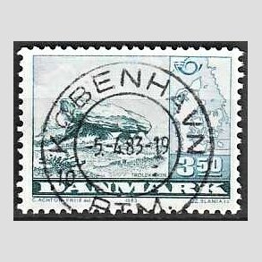 FRIM�RKER DANMARK | 1983 - AFA 770 - F�llesnordisk udgave - 3,50 Kr. bl� - Pragt Stemplet