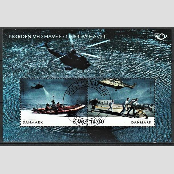 FRIMRKER DANMARK | 2012 - AFA 1700A - Norden ved havet - 17,00 Kr. flerfarvet Miniark - Pragt Stemplet