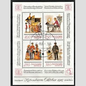 FRIM�RKER DANMARK | 1986 - AFA 869 - Hafniablok III Miniark - Lux Stemplet