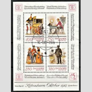 FRIM�RKER DANMARK | 1986 - AFA 869 - Hafniablok III Miniark - Lux Stemplet