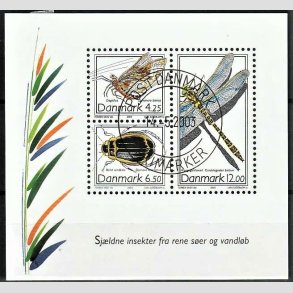 FRIM�RKER DANMARK | 2003 - AFA 1355 - Insekter - Kr. 22,75 Miniark - Pragt Stemplet