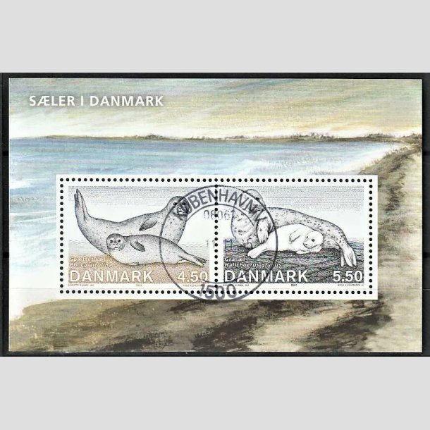 FRIMRKER DANMARK | 2008 - AFA 1453 - Sler i Danmark - 10,00 Kr. Miniark - Lux Stemplet