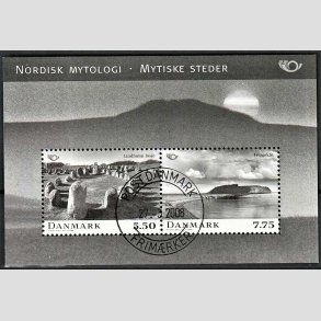 FRIM�RKER DANMARK | 2008 - AFA 1538 - Nordisk mytologi 3. - Miniark 13,25 Kr. flerfarvet - Pragt Stemplet