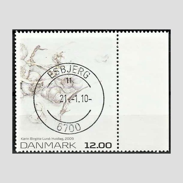 FRIMRKER DANMARK | 2009 - AFA 1594 - Frimrkekunst 13. - 12,00 Kr. flerfarvet - Pragt Stemplet