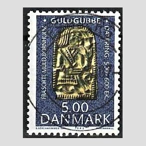 FRIM�RKER DANMARK | 1993 - AFA 1036 - Danef� - 5,00 Kr. flerfarvet - Pragt Stemplet Esbjerg