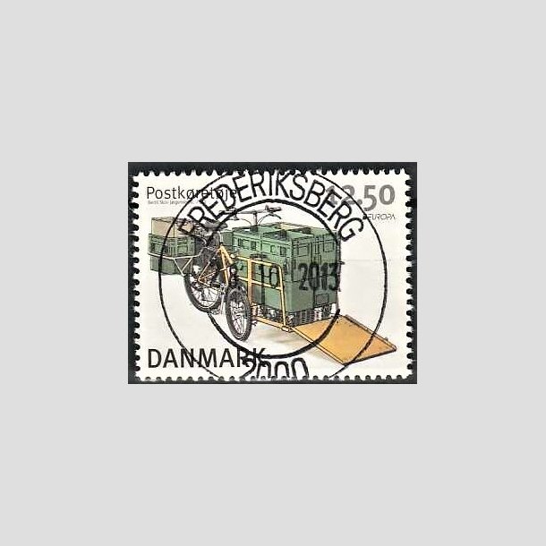 FRIMRKER DANMARK | 2013 - AFA 1741 - Postkretjer - 12,50 Kr. flerfarvet - Pragt Stemplet Frederiksberg