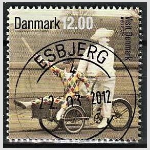 FRIM�RKER DANMARK | 2012 - AFA 1696 - Visit Danmark - 12,00 Kr. flerfarvet - Pragt Stemplet Esbjerg