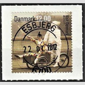 FRIM�RKER DANMARK | 2012 - AFA 1696 - Visit Danmark - 12,00 Kr. flerfarvet - Pragt Stemplet
