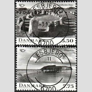 FRIMRKER DANMARK | 2008 - AFA 1536,1537 - Nordisk mytologi 3 - 5,50 + 7,75 Kr. flerfarvet - Pragt Stemplet