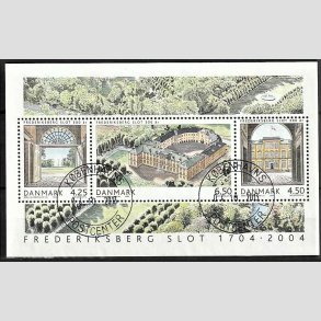 FRIM�RKER DANMARK | 2004 - AFA 1394 - Frederiksberg Slot - Kr. 15,25 Miniark - Pragt Stemplet