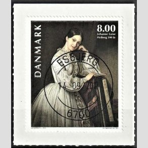 FRIMRKER DANMARK | 2012 - AFA 1718 - Johanne Luise Heiberg - 8,00 Kr. flerfarvet - Pragt Stemplet Esbjerg