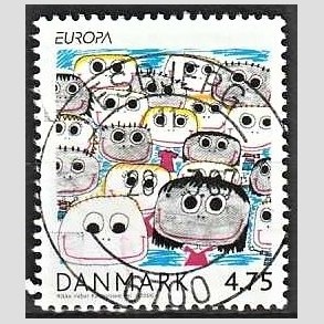 FRIM�RKER DANMARK | 2006 - AFA 1482 - Europam�rker b�rn/unge - 4,75 Kr. flerfarvet - Pragt Stemplet