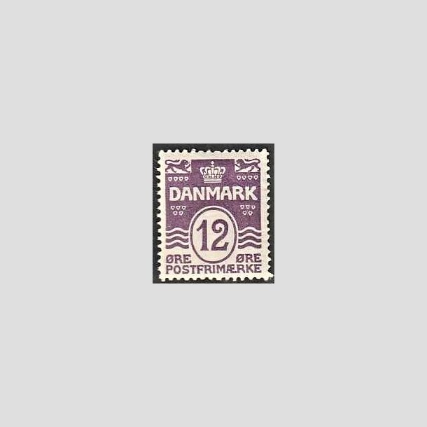 FRIMRKER DANMARK | 1926-30 - AFA 168 - Blgelinie 12 re violet - Postfrisk