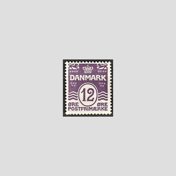 FRIMRKER DANMARK | 1926-30 - AFA 168 - Blgelinie 12 re violet - Postfrisk