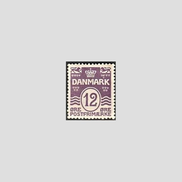 FRIMRKER DANMARK | 1926-30 - AFA 168 - Blgelinie 12 re violet - Postfrisk