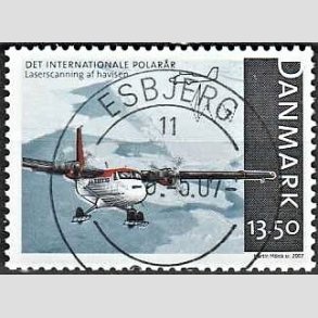 FRIM�RKER DANMARK | 2007 - AFA 1498 - Internationalt polar�r - 13,50 Kr. flerfarvet - Pragt Stemplet Esbjerg
