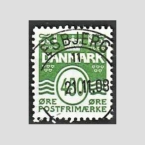 FRIM�RKER DANMARK | 2005 - AFA 1448 - B�lgelinie - 450 �re gr�n - Pragt Stemplet
