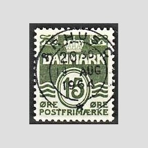 FRIM�RKER DANMARK | 1963 - AFA 413 - B�lgelinie 15 �re gr�n - Lux Stemplet �rhus C