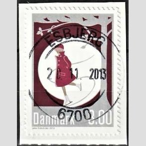 FRIM�RKER DANMARK | 2013 - AFA 1757a - Vinterstemning - 8,00 Kr. flerfarvet - Pragt Stemplet