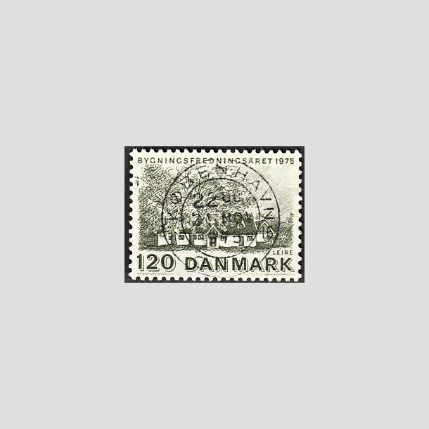 FRIMRKER DANMARK | 1975 - AFA 592 - Bygningsfredning - 120 re grn - Pragt Stemplet Kbenhavn