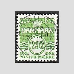 FRIM�RKER DANMARK | 1984 - AFA 789 - B�lgelinie - 230 �re lysgr�n - Pragt Stemplet