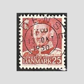 FRIMRKER DANMARK | 1950 - AFA 321 - Fr. IX 25 re rd - Lux Stemplet