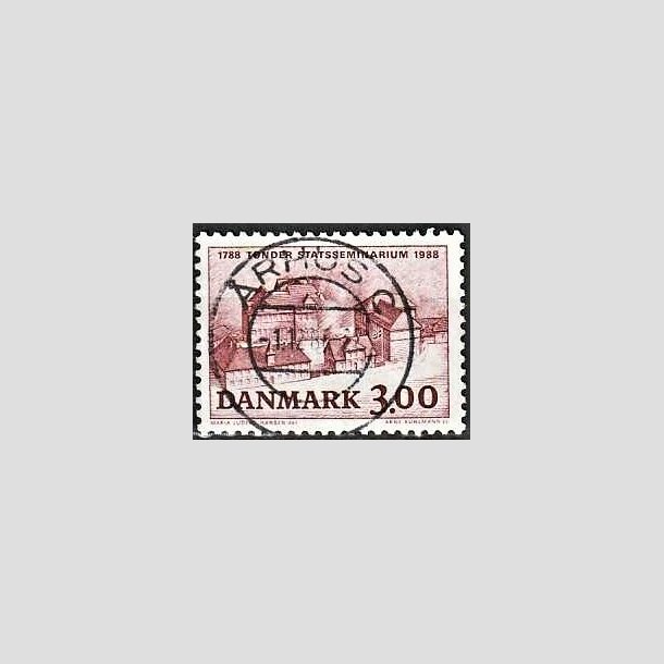 FRIMRKER DANMARK | 1988 - AFA 916 - Tnder Statsseminarium - 3,00 Kr. brunrd - Pragt Stemplet