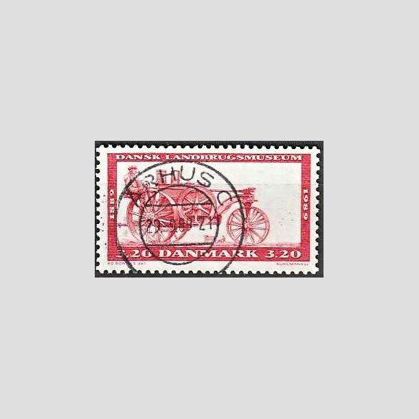 FRIMRKER DANMARK | 1989 - AFA 942 - Dansk Landbrugsmuseum 100 r - 3,20 Kr. rdbrun - Pragt Stemplet