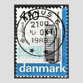 FRIM�RKER DANMARK | 1988 - AFA 912 - Europam�rker - 4,10 Kr. flerfarvet - Pragt Stemplet
