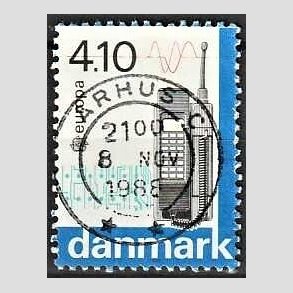 FRIM�RKER DANMARK | 1988 - AFA 912 - Europam�rker - 4,10 Kr. flerfarvet - Pragt Stemplet