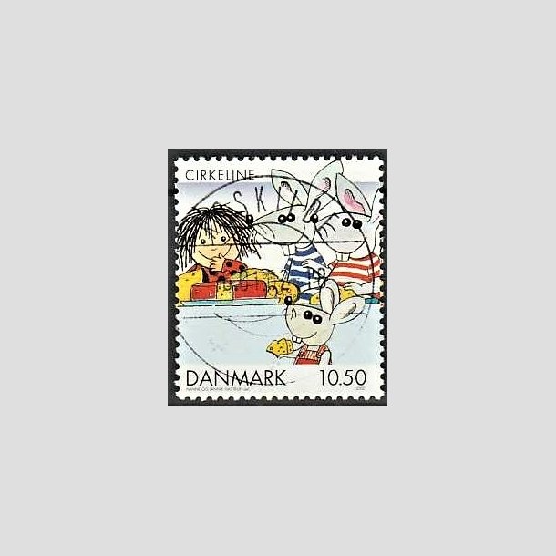 FRIMRKER DANMARK | 2002 - AFA 1310 - Danske tegneserier - 10,50 Kr. Cirkeline - Pragt Stemplet