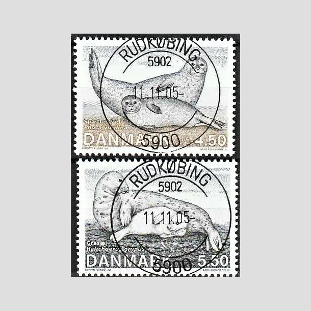 FRIMRKER DANMARK | 2005 - AFA 1451,1452 - Sler i Danmark - 4,50 + 5,50 Kr. - Pragt Stemplet