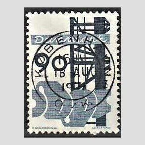 FRIM�RKER DANMARK | 1968 - AFA 476 - Danmarks industri - 90 �re bl� - Pragt Stemplet