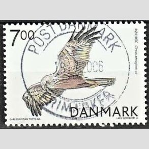 FRIM�RKER DANMARK | 2004 - AFA 1412 - Rovfugle i Danmark - 7,00 Kr. R�rh�g - Pragt Stemplet