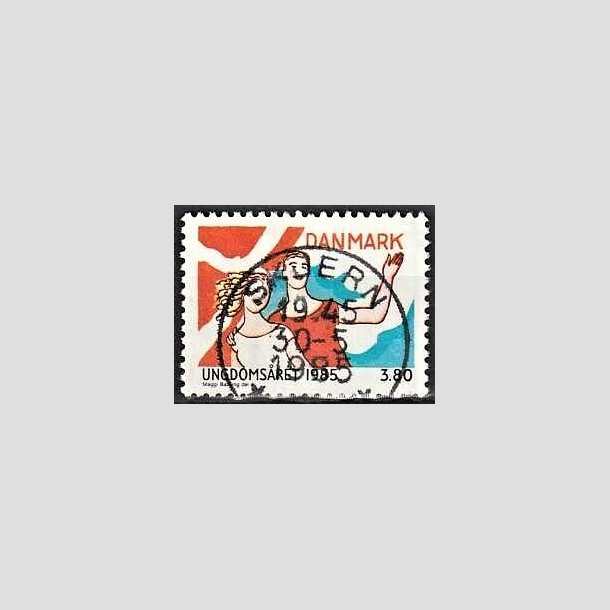 FRIMRKER DANMARK | 1985 - AFA 828 - Ungdomsr - 3,80 Kr. flerfarvet - Pragt Stemplet