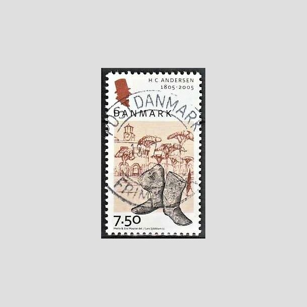 FRIMRKER DANMARK | 2005 - AFA 1425 - H.C. Andersen - 7,50 Kr. Rejsestvler - Pragt Stemplet