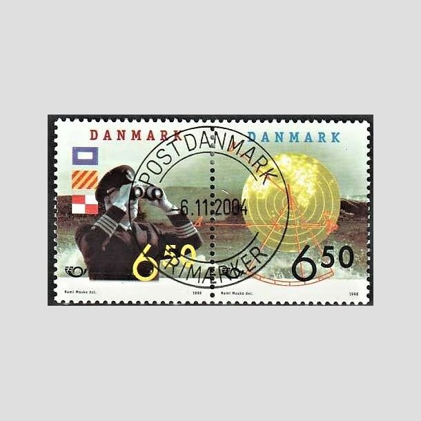 FRIMRKER DANMARK | 1998 - AFA 1181,1182 - 28 maj Sfart - 6,50 + 6,50 Kr. par flerfarvet - Lux Stemplet