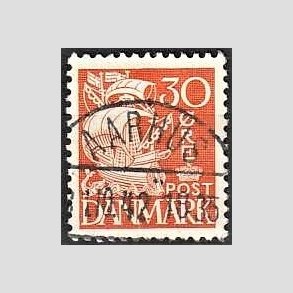 FRIM�RKER DANMARK | 1940 - AFA 259 - Karavel 30 �re orange Type II - Lux Stemplet
