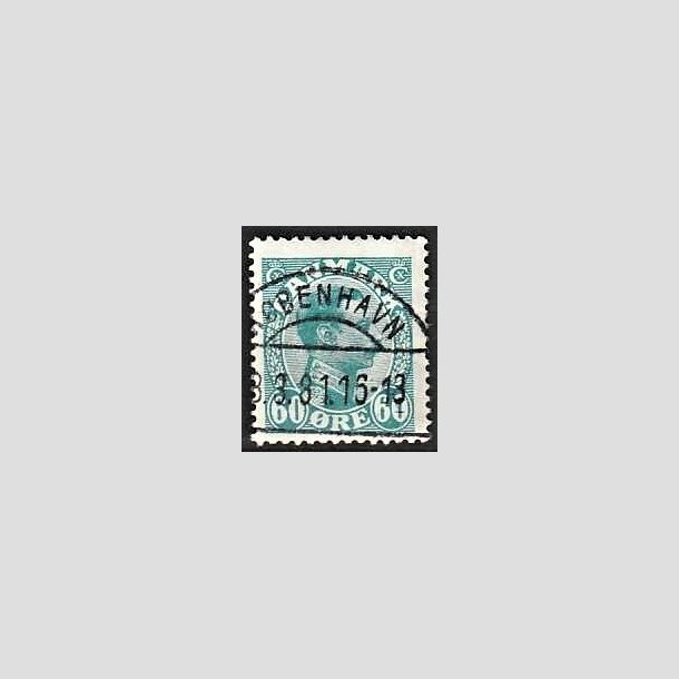 FRIMRKER DANMARK | 1921-22 - AFA 130 - Chr. X 60 re blgrn - Lux Stemplet