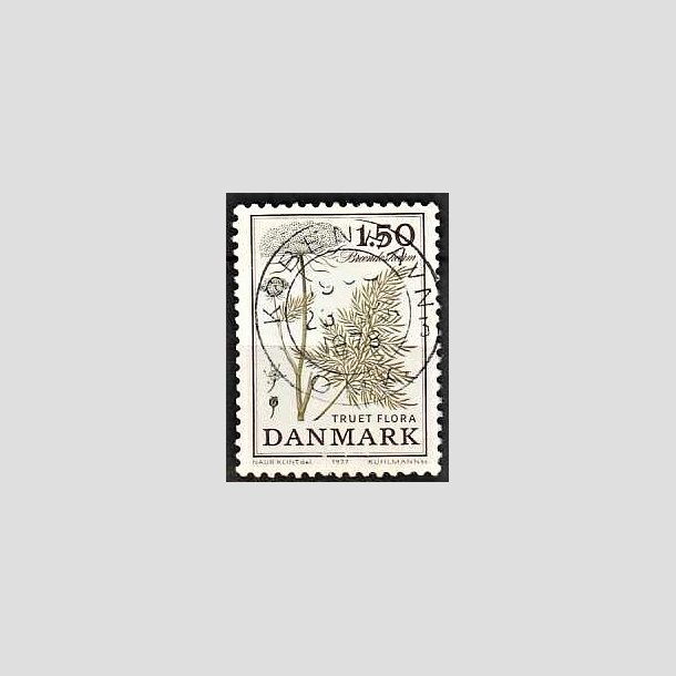 FRIMRKER DANMARK | 1977 - AFA 650 - Truet flora - 1,50 Kr. lysgrn/brun - Pragt Stemplet Kbenhavn