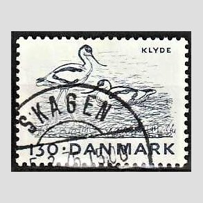 FRIM�RKER DANMARK | 1975 - AFA 603 - Truede dyr - 130 �re bl� - Lux Stemplet Skagen