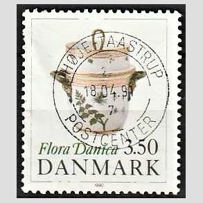 FRIMRKER DANMARK | 1990 - AFA 968 - Flora Danica 200 r - 3,50 Kr. flerfarvet - Pragt Stemplet