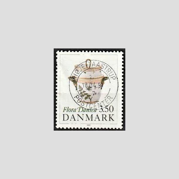 FRIMRKER DANMARK | 1990 - AFA 968 - Flora Danica 200 r - 3,50 Kr. flerfarvet - Pragt Stemplet