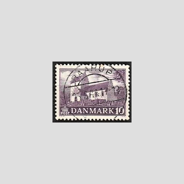 FRIMRKER DANMARK | 1944 - AFA 285 - Landsbykirker - 10 re violet - Pragt Stemplet Raarup