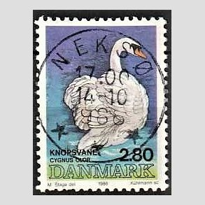 FRIM�RKER DANMARK | 1986 - AFA 866 - Danske fugle - 2,80 Kr. flerfarvet - Pragt Stemplet